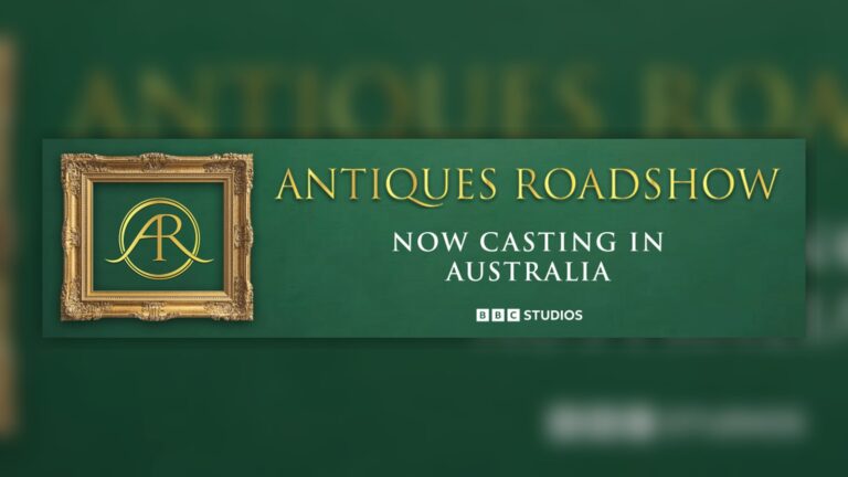 Antiques Roadshow now casting in Australia banner from BBC Studios.
