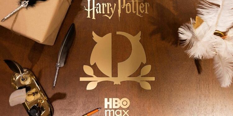 Harry Potter Owl Post Experience props and HBO Max branding for Back to Hogwarts Day