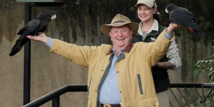 Dr Harry Cooper meets new arrivals at Taronga Zoo on Better Homes and Gardens