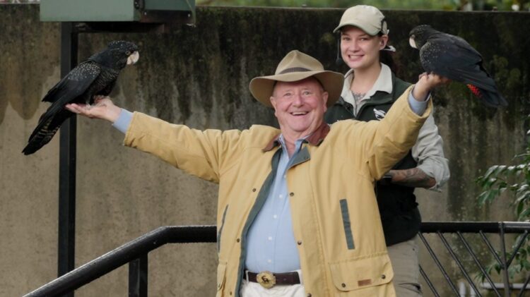 Dr Harry Cooper meets new arrivals at Taronga Zoo on Better Homes and Gardens