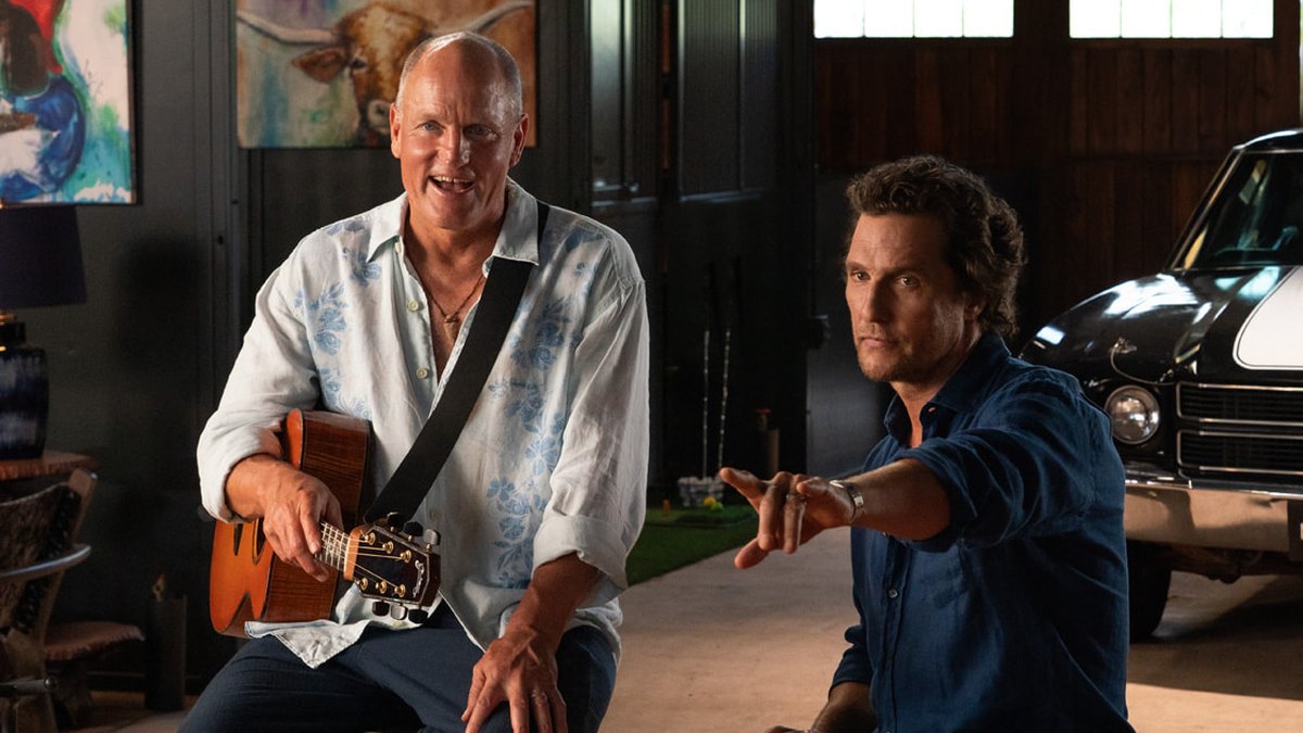 Matthew McConaughey and Woody Harrelson in Brothers on Apple TV