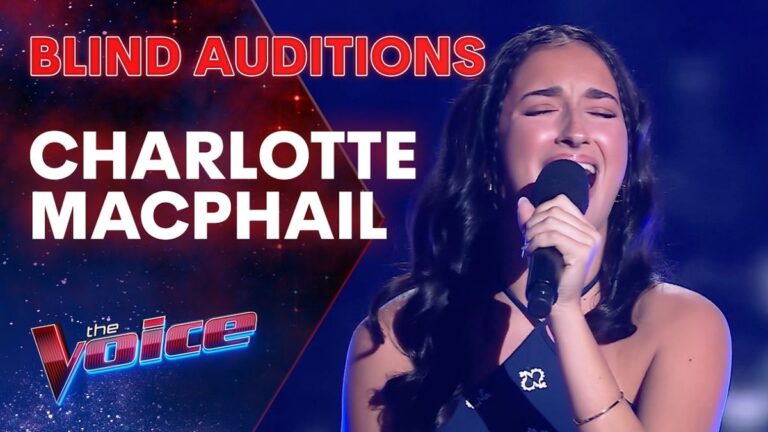 Charlotte Macphail performs during Channel 7's The Voice Blind Auditions episode 5