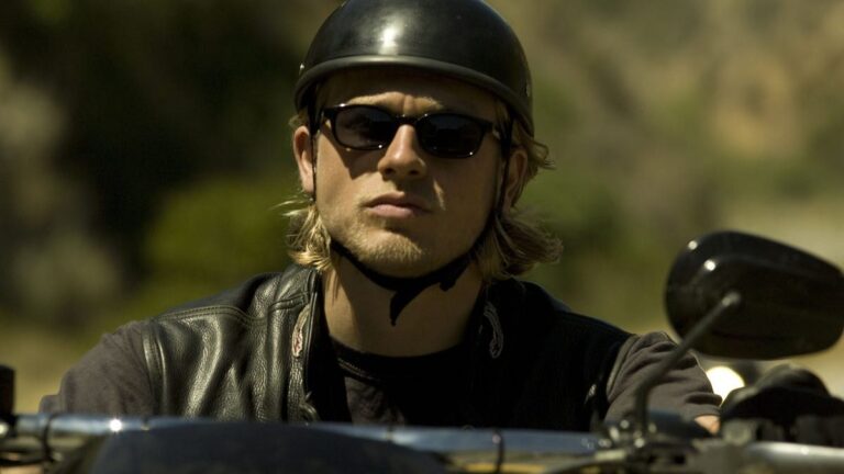 Charlie Hunnam as Jax Teller in Sons of Anarchy ahead of the FX series Legends