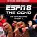 ESPN8 The Ocho 10-year anniversary artwork featuring unusual sports competitors