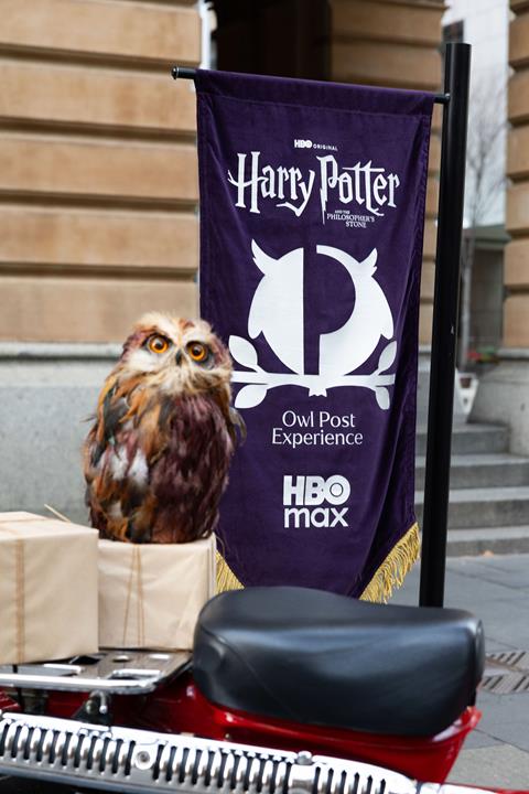 The Harry Potter Owl Post Experience display at Sydney GPO