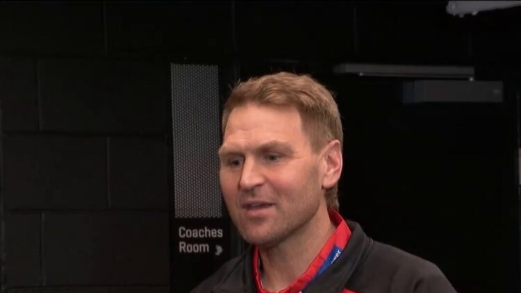 Kane Cornes before the 2026 Legends Game