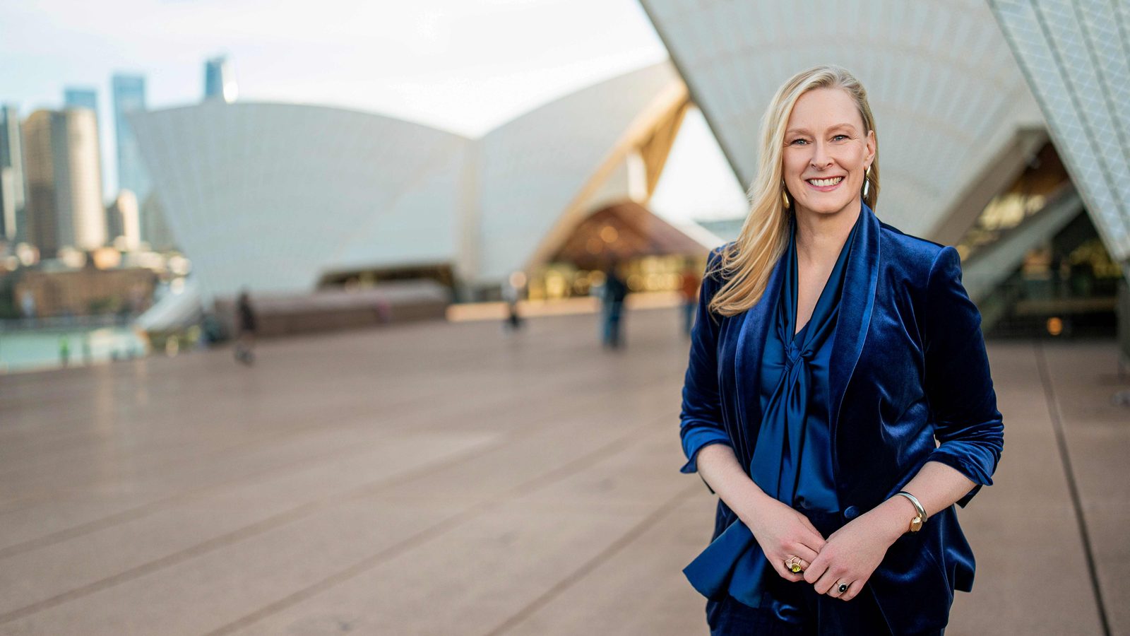 Leigh Sales at the Sydney Opera House for Australian Story's 30th anniversary special