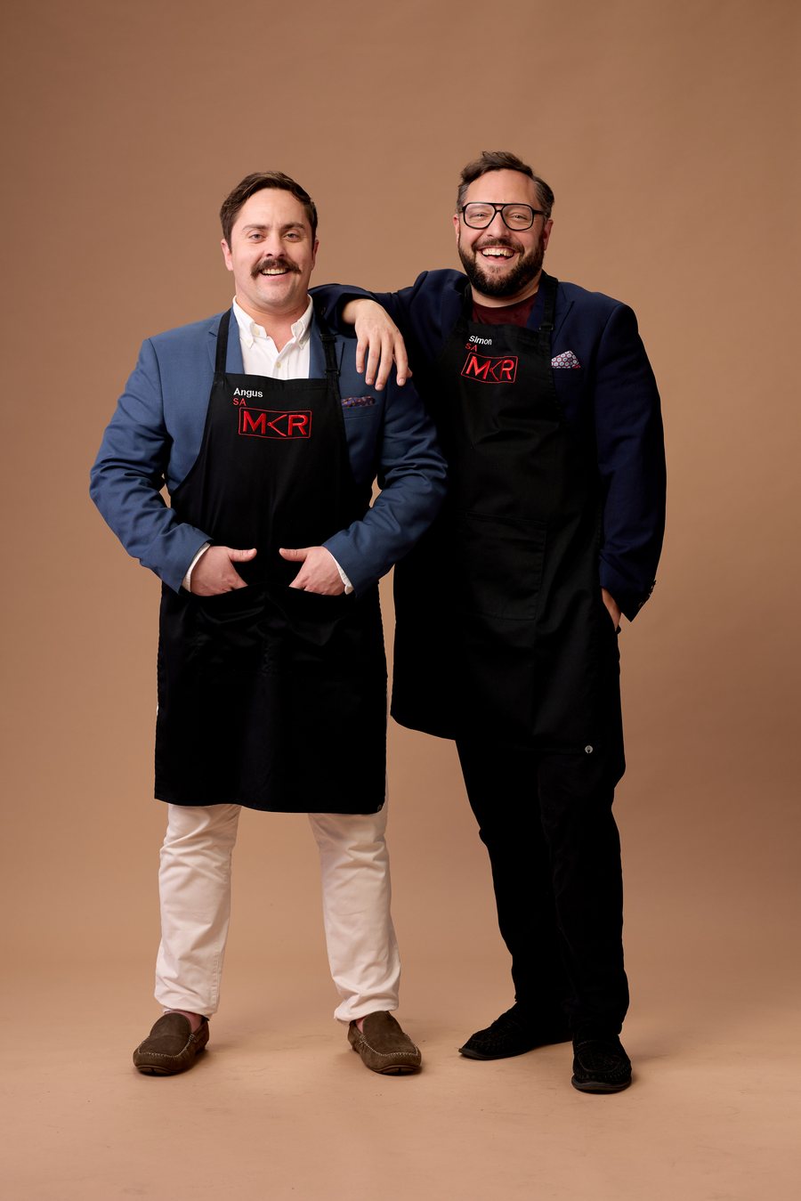 Angus and Simon from My Kitchen Rules on Channel 7 and 7plus.