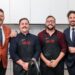 Manu Feildel, Angus, Simon and Colin Fassnidge on My Kitchen Rules on Channel 7 and 7plus.