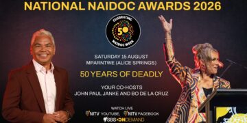 John Paul Janke and Bo de la Cruz host the 2026 National NAIDOC Awards on NITV
