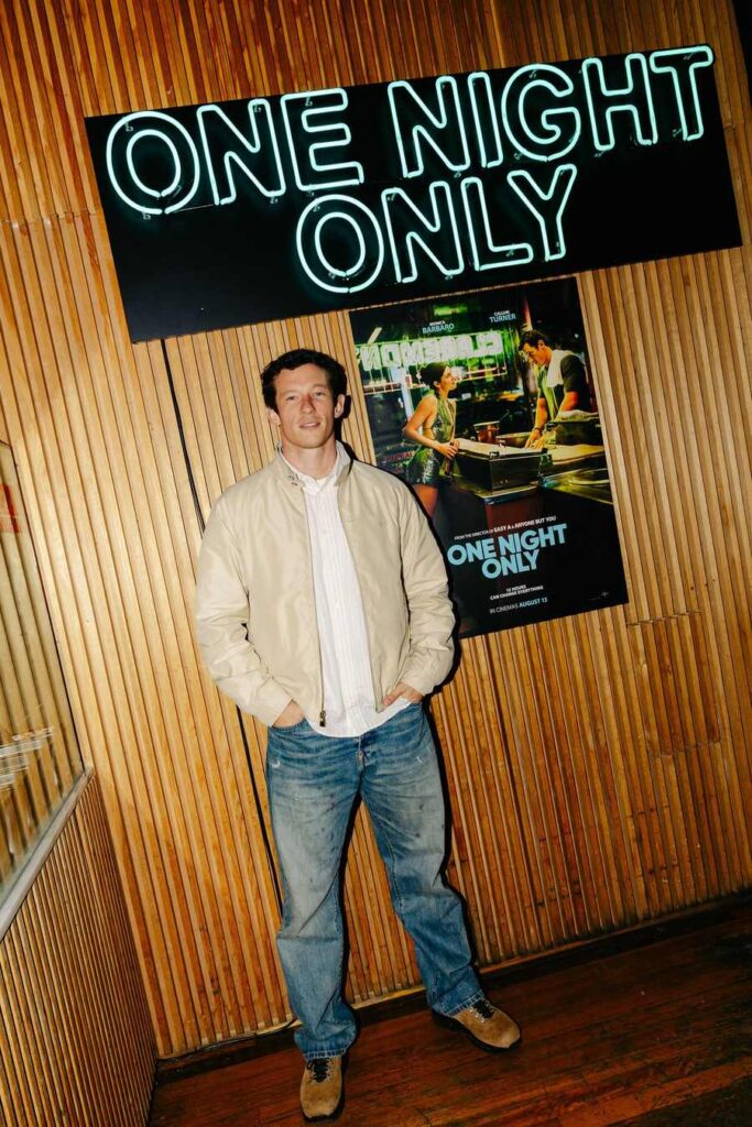 Callum Turner at the One Night Only Appizza event in Sydney