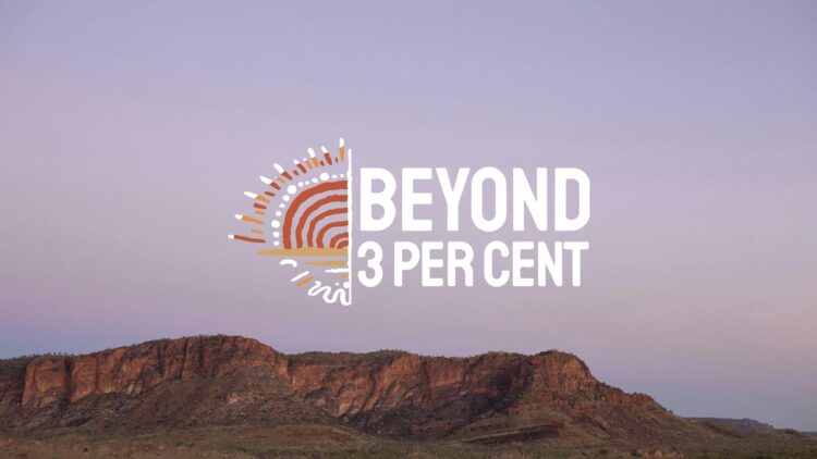 Beyond 3% campaign artwork for the Optus and NITV partnership