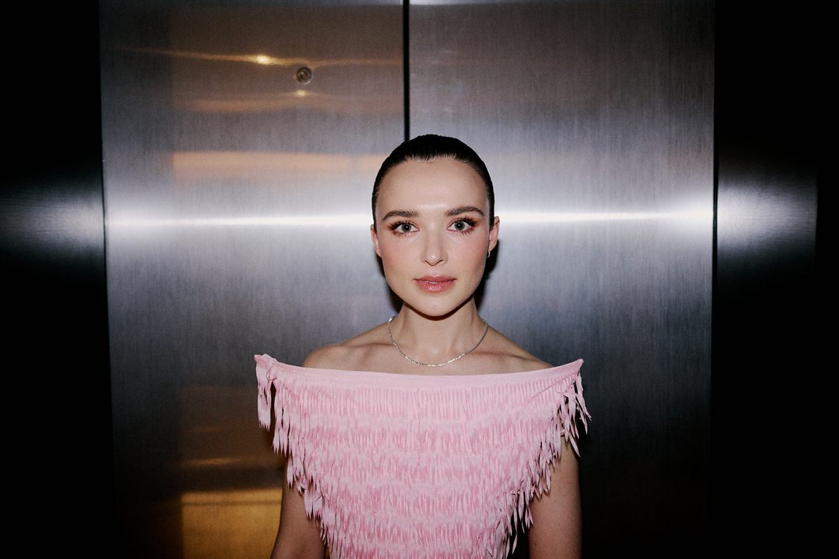 Philippa Northeast photographed before the 2026 TV Week Logie Awards red carpet