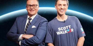 Planet America hosts Chas Licciardello and John Barron return on ABC