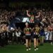 Scott Pendlebury celebrates his record-breaking 433rd AFL game