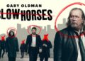 Gary Oldman and cast in Slow Horses season six key art for Apple TV.