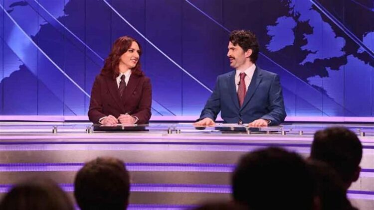 Ania Magliano and Paddy Young on Saturday Night Live UK