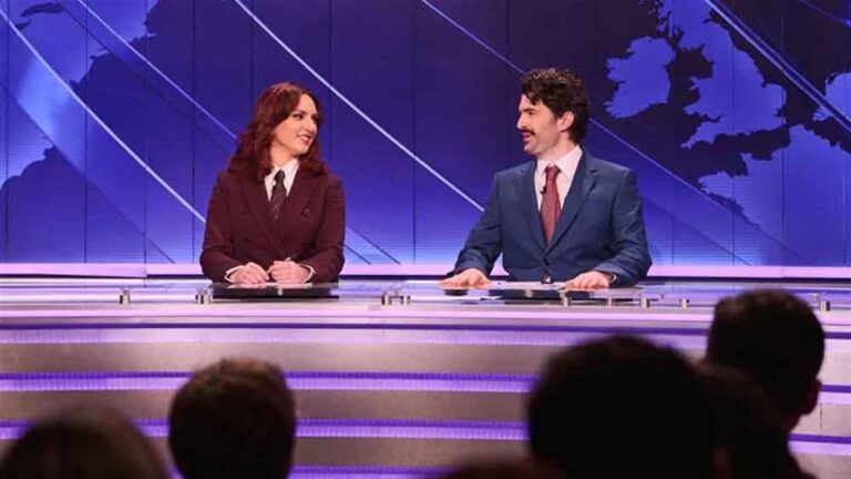 Ania Magliano and Paddy Young on Saturday Night Live UK