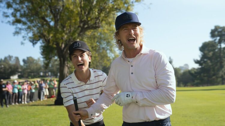 Peter Dager and Owen Wilson in season two of Stick on Apple TV.