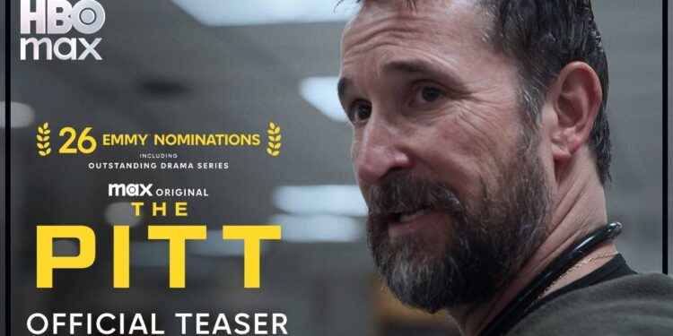 Noah Wyle in The Pitt season three teaser artwork for HBO Max