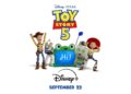 Toy Story 5 key art featuring Woody, Buzz Lightyear, Jessie and Lilypad
