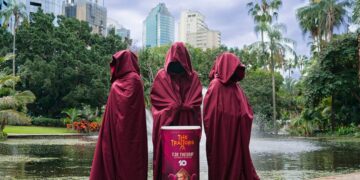 The Traitors Australia marketing campaign activation in Brisbane