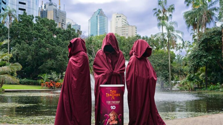 The Traitors Australia marketing campaign activation in Brisbane