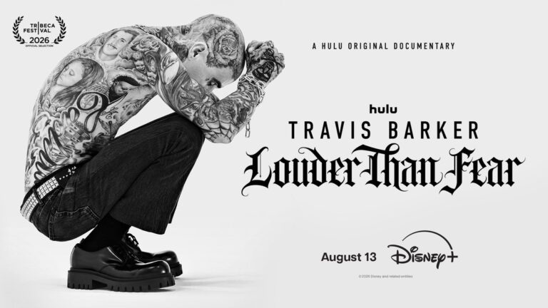 Official key art for Travis Barker: Louder Than Fear on Disney+