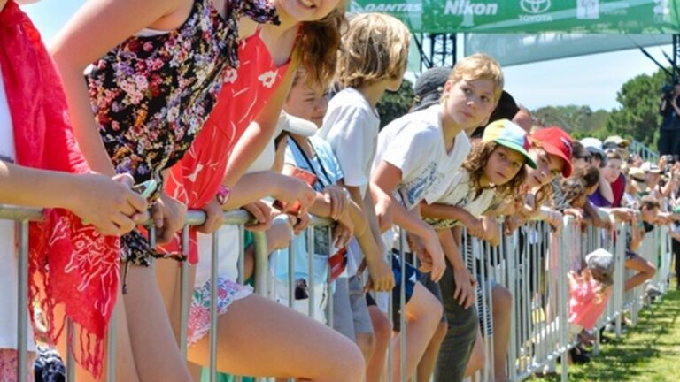 Young audience members at Trop Jr