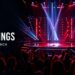 TV Central ratings image featuring a realistic singing-show stage for The Voice launch ratings.