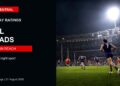 TV ratings image for Friday 21 August 2026 featuring AFL action with Channel 7 AFL leads Friday overlay.