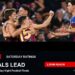 TV ratings image for Saturday 29 August 2026 featuring real AFL action with AFL finals lead overlay.