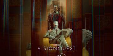 VisionQuest key art featuring Paul Bettany as Vision and James Spader as Ultron