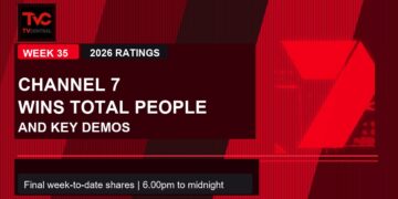 Weekly Ratings Australia Week 35 2026 Channel 7 wins Total People and key demos