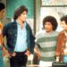 Lawrence Hilton-Jacobs, John Travolta, Robert Hegyes, Ron Palillo and Gabe Kaplan in Welcome Back, Kotter