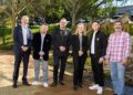 West Coast Visions 2026 recipient Richard Vilensky with the film's producers and funding representatives