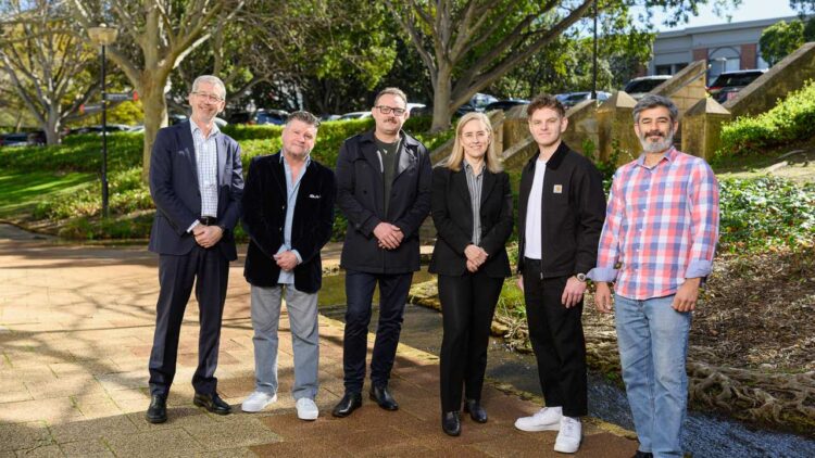 West Coast Visions 2026 recipient Richard Vilensky with the film's producers and funding representatives