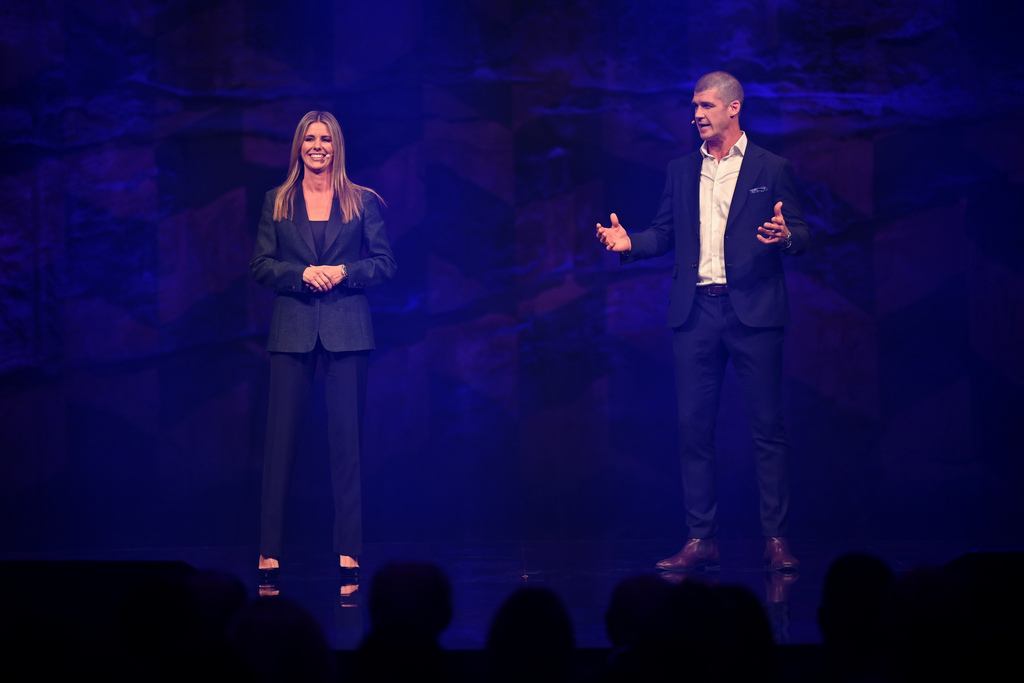Patrick Delany at Foxtel Media's 2027 Upfront event
