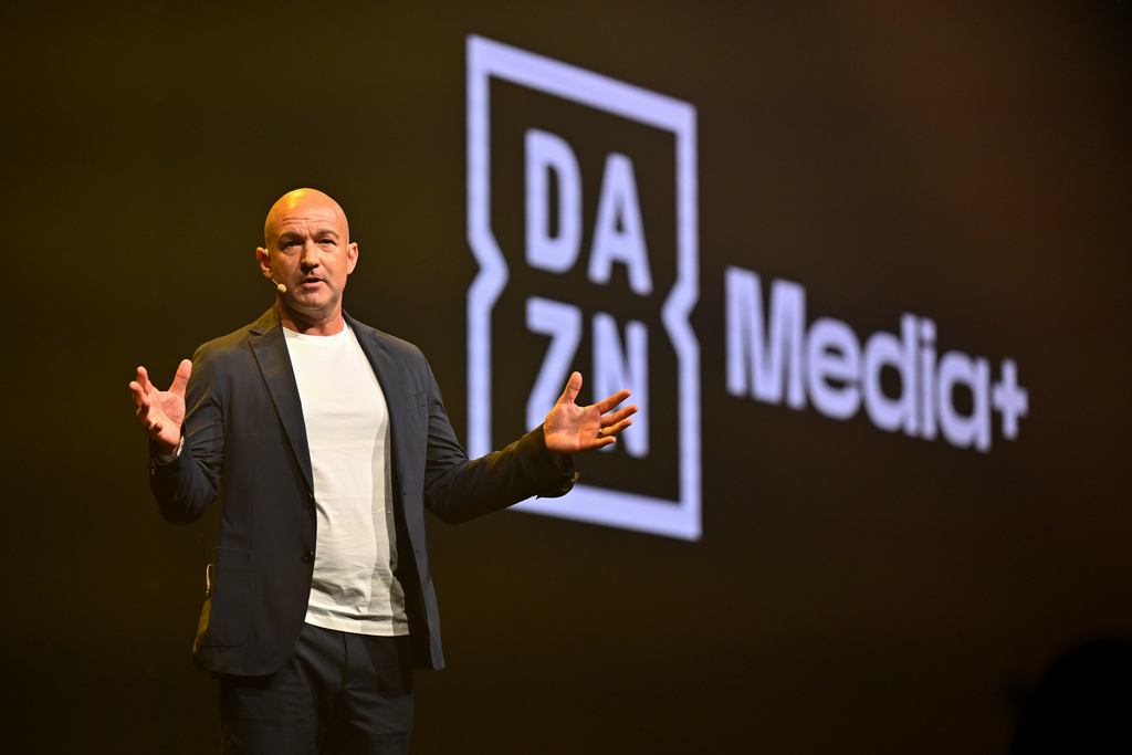 Toby Dewar at Foxtel Media's 2027 Upfront event
