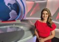 Catalina Flórez in the SBS World News studio