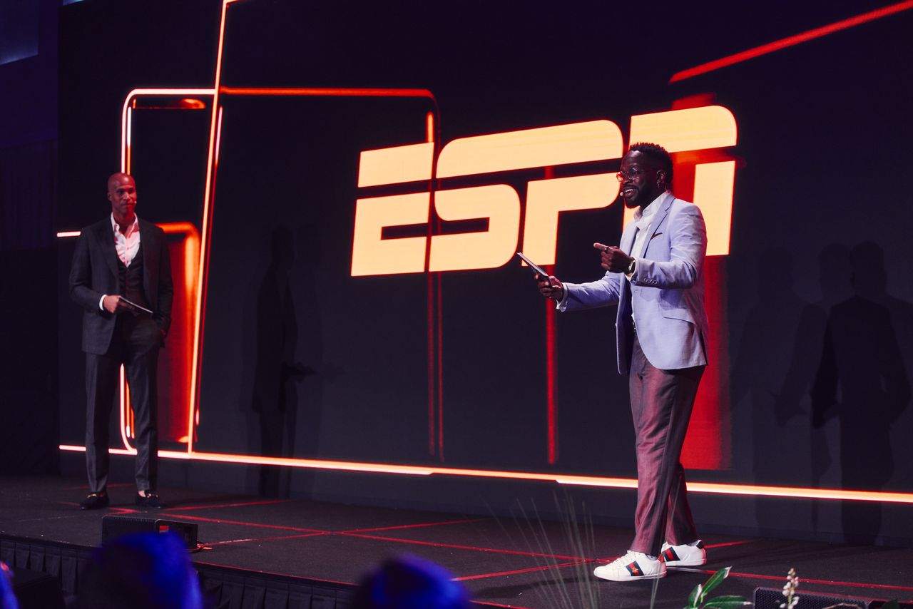 Richard Jefferson and Skubie Mageza at the Disney Advertising ANZ Upfront 2026