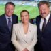 James Brayshaw, Abbey Holmes and Brian Taylor at the MCG