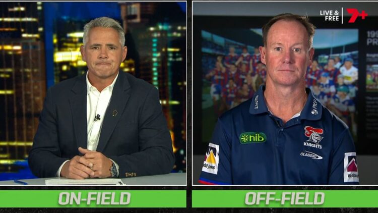 Justin Holbrook speaks on The Agenda Setters Rugby League on Channel 7
