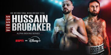 Alpha Boxing Hussain v Brubaker event artwork