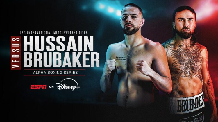 Alpha Boxing Hussain v Brubaker event artwork