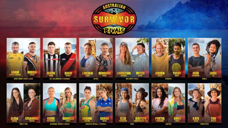Australian Survivor: Rivals cast artwork for Channel 10