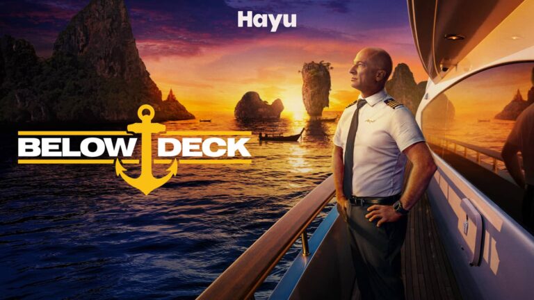 Captain Kerry Titheradge aboard a yacht in the Below Deck Season 13 artwork