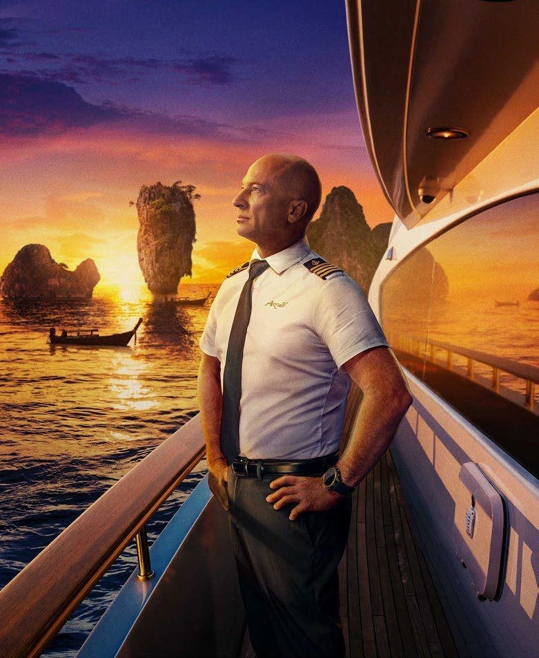 Captain Kerry Titheradge aboard Below Deck Season 13