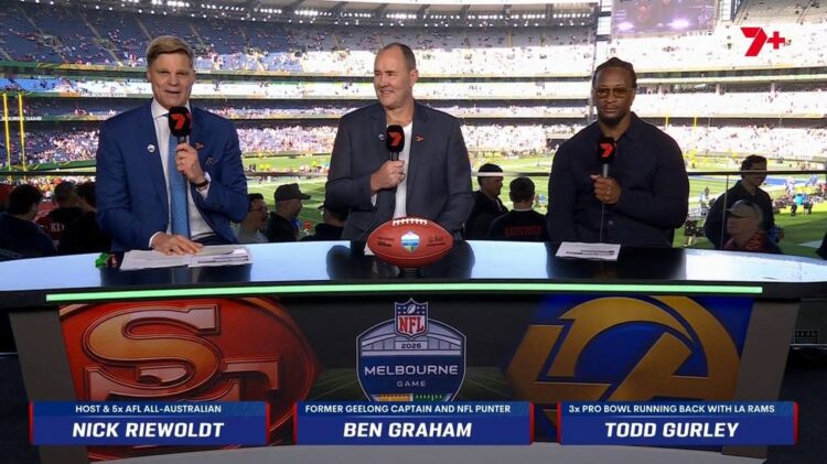 Ben Graham on Seven's NFL coverage in Melbourne