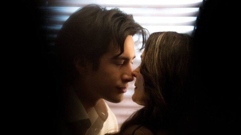 Hudson Williams and Carrie-Anne Moss in Yaga on BINGE